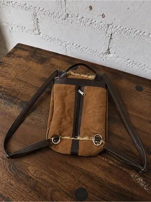 UGG Australia Genuine Shearling Suede 3-in-1 Convertible Bag Backpack Crossbody thumbnail 7