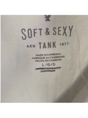 American Eagle Outfitters Soft & Sexy Bodysuit White Size L thumbnail 6