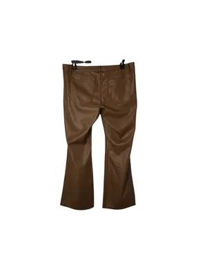 Wild Fable Faux Leather Flare Pants Womens 16 Brown Low Rise Leather Used thumbnail 2