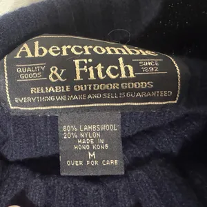 Vintage Abercrombie & Fitch Lambswool Blend Funnel Neck Sweater 90s Y2K Medium thumbnail 12