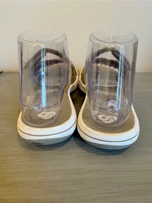 Cloudsteppers by Clark Sandals Adjustable beige brown‎ Slide Women's Sz 6 thumbnail 3