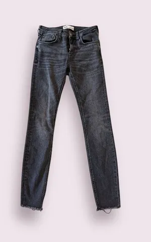 ZARA Black Gray Skinny Jeans Size EUR 36 / US 4 thumbnail 1
