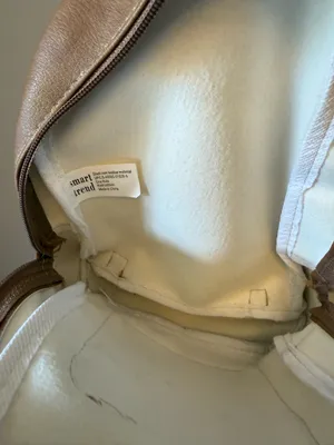 The Smart Trend Brown Quilted Backpack Tan thumbnail 2