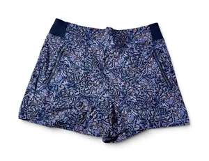 Athleta Women’s Size 10 Printed Hiking Shorts Zip Pockets Stretch Activewear thumbnail 1