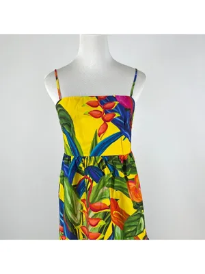 NWOT Farm Rio Cotton Bright Nature Maxi Sundress Multicolor Size XS thumbnail 5
