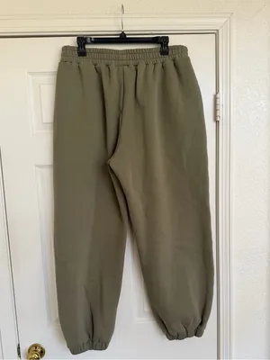COMFRT‎ Travel Essentials Olive Green Jogger Sweatpants Size XL thumbnail 4