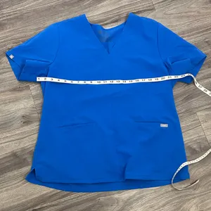 FIGS Royal Blue Scrub Top – Premium Medical Uniform with V-Neck. thumbnail 8