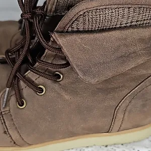 Cliffs BTW White Mountain Derby brown lace up high top ankle boots sz 8.5 thumbnail 5