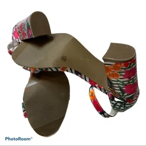 Worthington Heels Floral Striped Beckwith Size 6 thumbnail 5