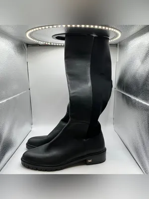 NWOB Stuart Weitzman City Knee High Boot size 6B black leather thumbnail 7