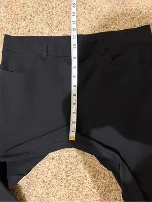 Quince Ultra-Stretch Ponte Straight Leg 4-Pocket Pull-On Pants Black Size Large thumbnail 14