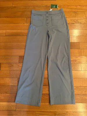 Halara DayStretch High Waisted Button Pocket Straight Leg Pants Grey Large Tall thumbnail 2