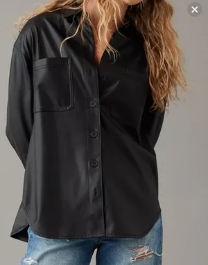 American Eagle Thin Leather Jacket thumbnail 1