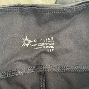 Offline by Aerie Faux Leather High Waisted Leggings Black Size Small thumbnail 6