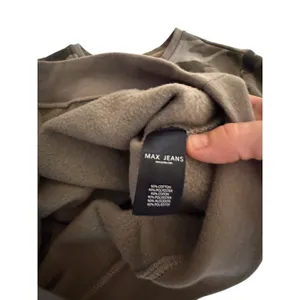 Max Jeans Camo Embroidered Sleeve Sweatshirt XS Green Gray Fleece Pullover thumbnail 7