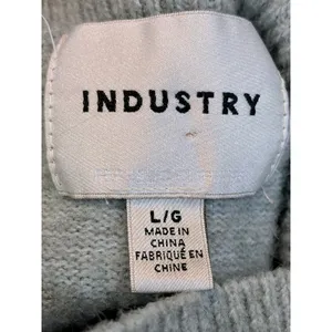 Minimalist Sage Green Mock Neck Pullover Sweater Industry L thumbnail 5