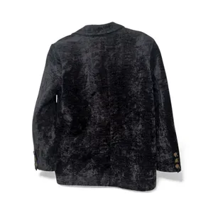COMMENSE Retro Velvet Blazer COLOR - Black, Size Small NWT Oversized thumbnail 3