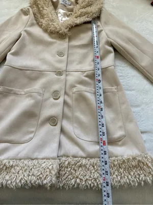 Princess Polly Y2K Penny Lane Faux Shearling Cream Coat Size 2 thumbnail 9