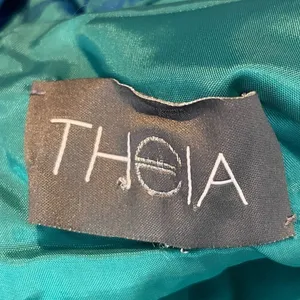 THEIA Floral Jacquard Sleeveless Pleated Dress‎ in Blue Green Size 8 thumbnail 13