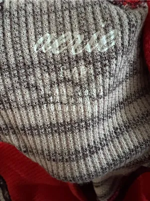 Aerie‎ Thermal Red Striped Lounge Wear Pajama Cozy Jogger Pants thumbnail 8