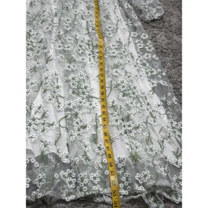 Ever After Floral Embroidered Maxi Dress Cottagecore Wedding Guest Long Sleeve S thumbnail 10
