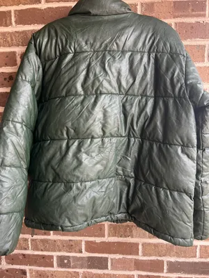 A New Day NFL Philadelphia Eagles Green Faux Leather Puffer Jacket thumbnail 6