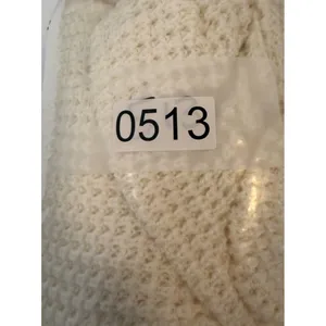 Kate and Sam Overlap Sweater Women’s L Ivory Cowl Neck Waffle Knit Cape Split‎ thumbnail 9
