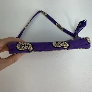 Vera Bradley Simply‎ Violet Wristlet Wallet Purple Floral Paisley Zip ID Card thumbnail 6