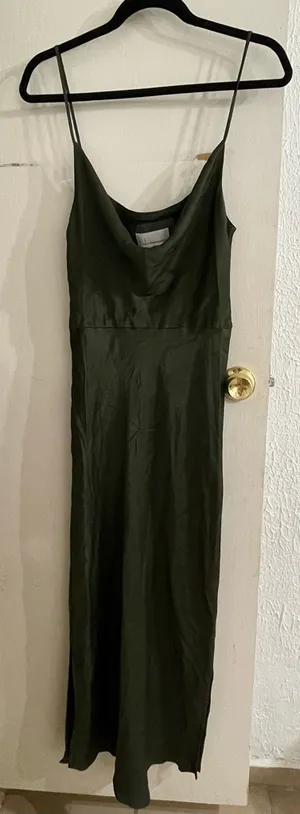Anthropologie Maxi Green Dress thumbnail 1