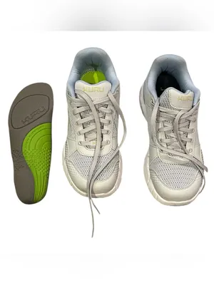KURU CLOUD DOVE GRAY WHITE ARCH SUPPORT COMFY SNEAKERS 8.5 thumbnail 2