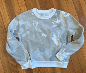NWOT Alternative Fleece Drop Shoulder Cropped Pullover Sweatshirt thumbnail 2