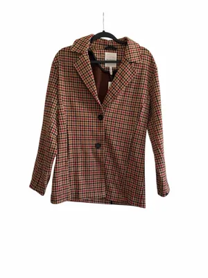 NWT Anthropologie Avec Les Filles Longline Plaid Blazer Size Small thumbnail 4