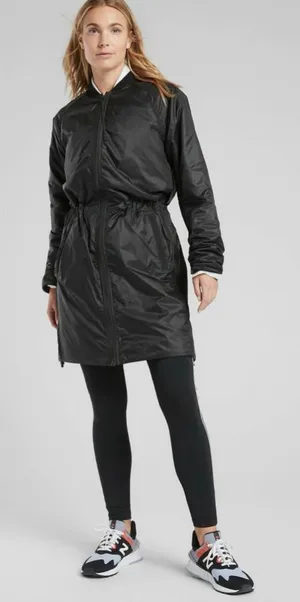 Athleta Summit Insulated Parka Coat in‎ Black Size Small thumbnail 1