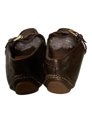 Coach Brown All-Over Embossed Signature Monogram Leather Saidey Loafers - Women's Size 7M thumbnail 4