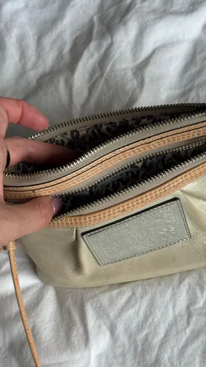 Vintage Coach Poppy Metallic Mini Crossbody thumbnail 5
