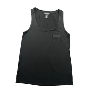 White House Black Market Small Sleeveless Tank Top Black‎ Pocket thumbnail 2