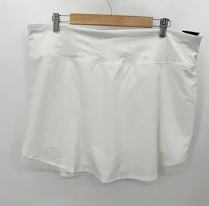 Calia Skirt Women XXL White Tulip Hem Built In Shorts Mini Skort Mid‎ Rise thumbnail 1