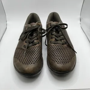 Nobull Perforated Leather Trainer Low Women's Size 10 Mens 8.5 Workout Gym Brown thumbnail 2