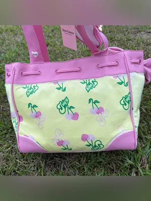 Juicy Couture "Cherry Gelato" Daydreamer tote bag in yellow y2k coquette new thumbnail 2