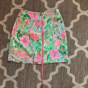 Lilly Pulitzer Jonas blue horizon, coming in hot skirt women’s size 0 thumbnail 3
