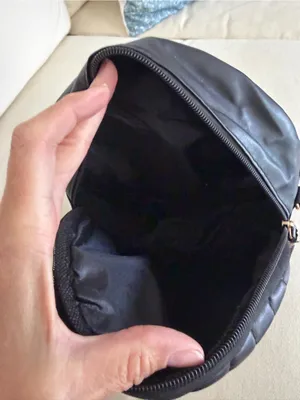 Black Quilted Round Crossbody Bag - Unbranded thumbnail 2