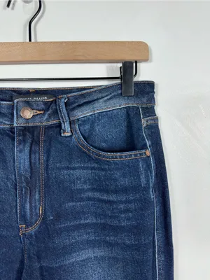 Judy Blue High Waist‎ Rigid Magic Heavy Destroy Straight Jeans Women’s 5/27 thumbnail 7