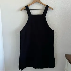 SPAO Y2K 90s Black Denim Vibe Coverall Dress Overall Dress Front Pocket Small thumbnail 6