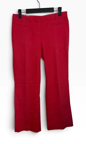 Gregory Vintage Poppy Pink Textured Low Rise Y2K Flare Pants thumbnail 1