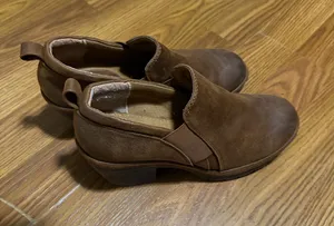 Eurosoft Temira by Sofft clog brown leather ankle booties size 7 thumbnail 1