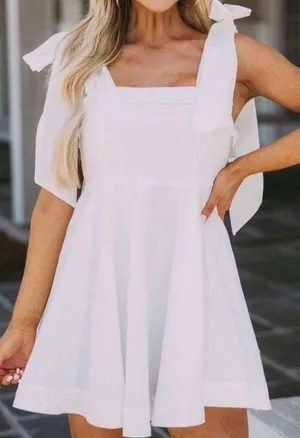 White Mini Cocktail Dress thumbnail 1