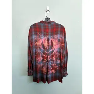 BDG Handmade Bleached Naruto Kurama Nine Tails Fox Beast Anime Flannel M-XS W-S thumbnail 2