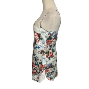 Victoria’s Secret Vintage Y2K 90s Floral Lace Mini Slip Dress Lingerie Gold Tag thumbnail 3