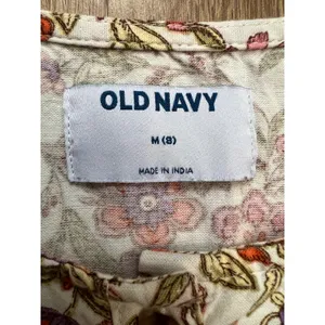 Old Navy Girls' Floral Jumpsuit - M (8) -‎ 61% Cotton, 33% Rayon, 6% Linen thumbnail 8