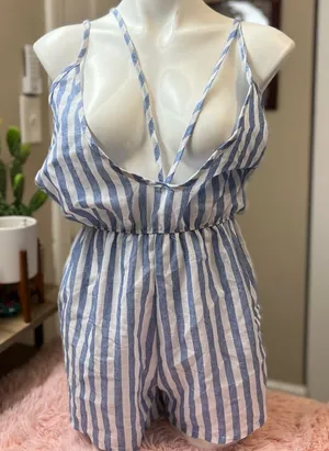 Stripped romper Blue Size M thumbnail 1